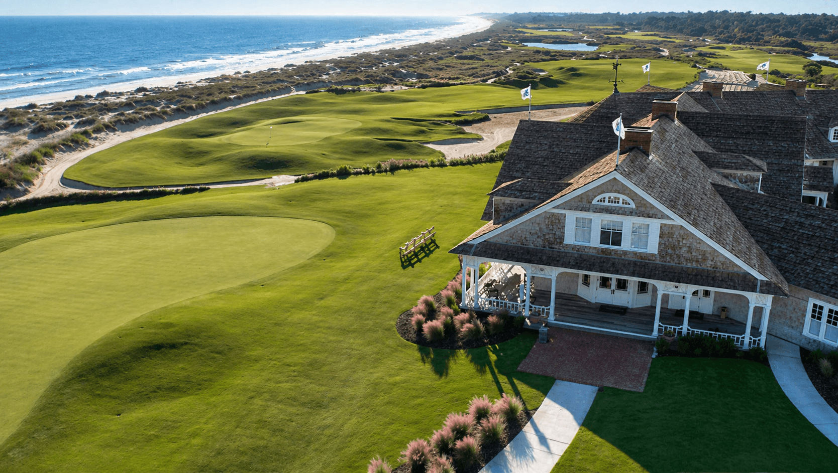 Coastal view of The Ocean Course at Kiawah Island