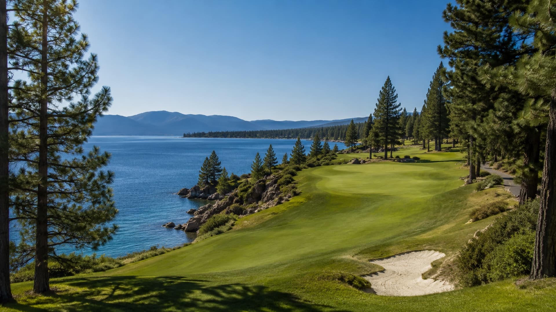 Golf club shipping to a Lake Tahoe resort course in the Sierra