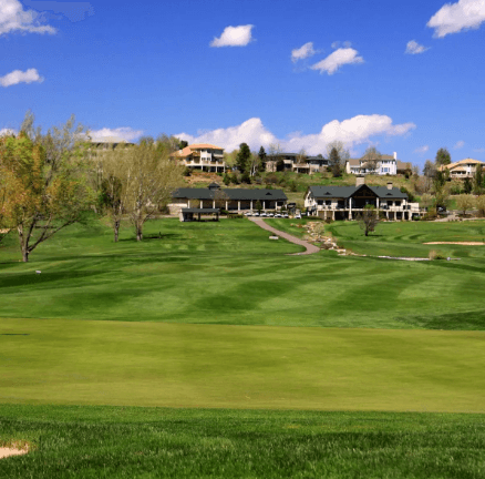 Lake Valley Golf Club fairway approaching the clubhouse