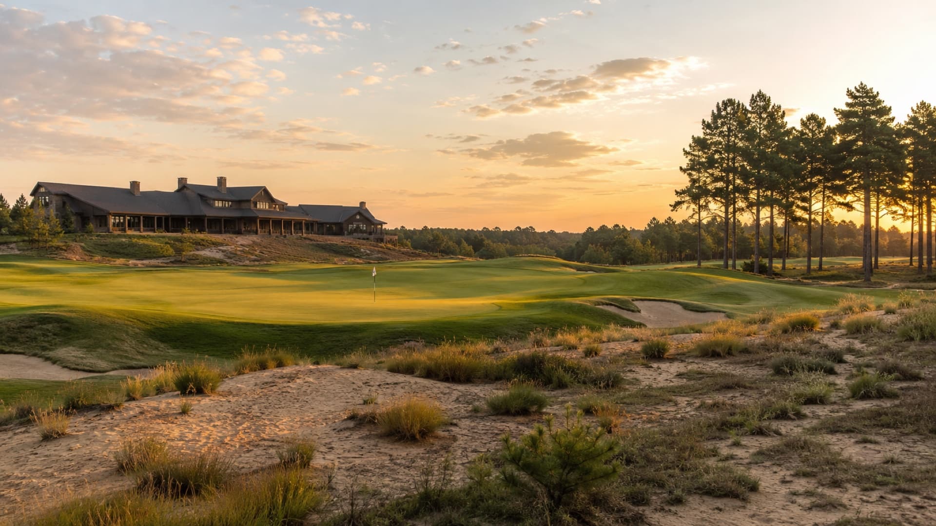 Sand Valley pro shop and bag room receiving inbound golf-club shipments